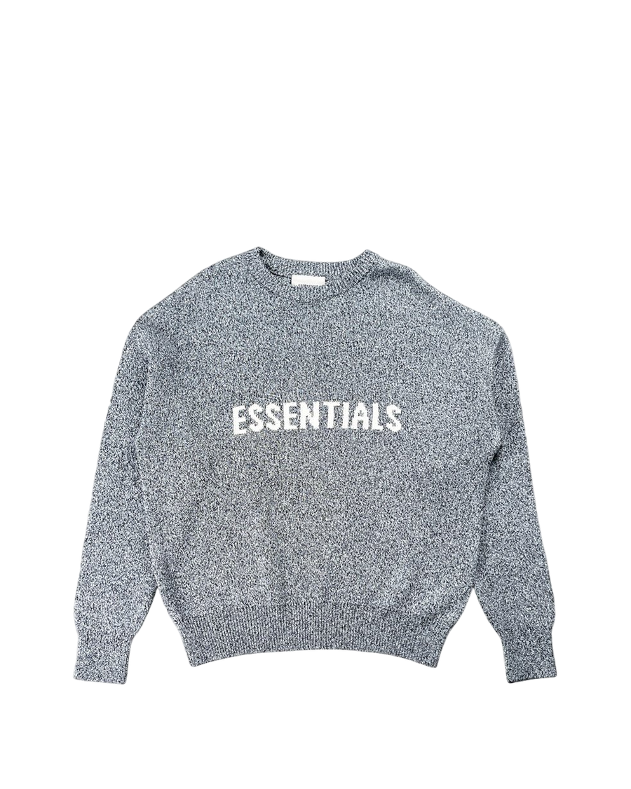 Fear Of God Essentials Knit Sweater Grey Melange