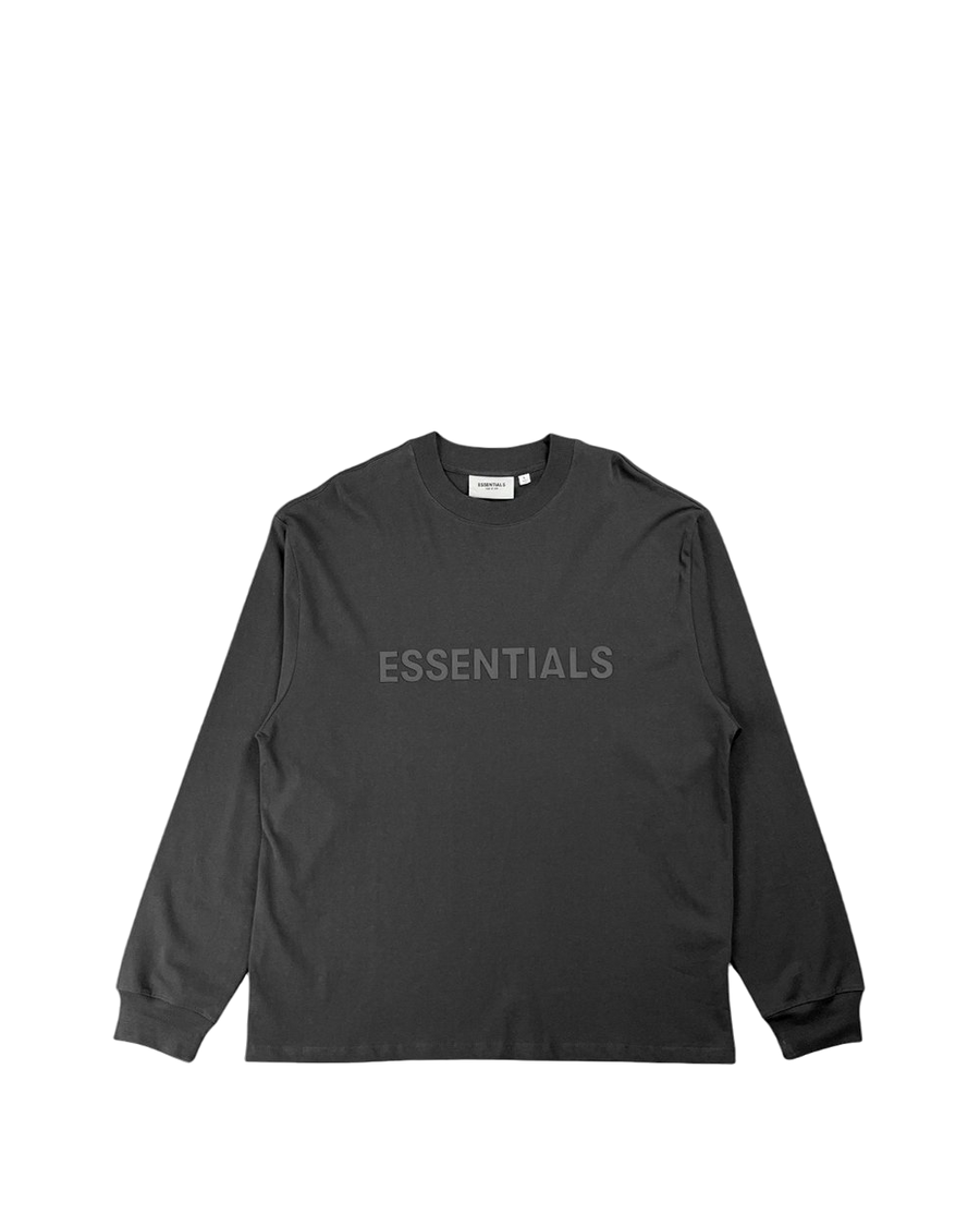 Fear Of God Essentials Front Logo long sleeve Black