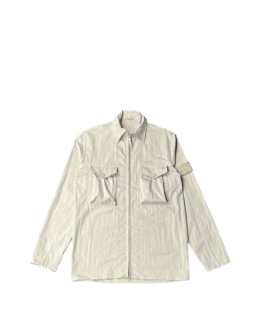 103F2 Ghost Piece Cotton Overshirt Beige SI0103-BG