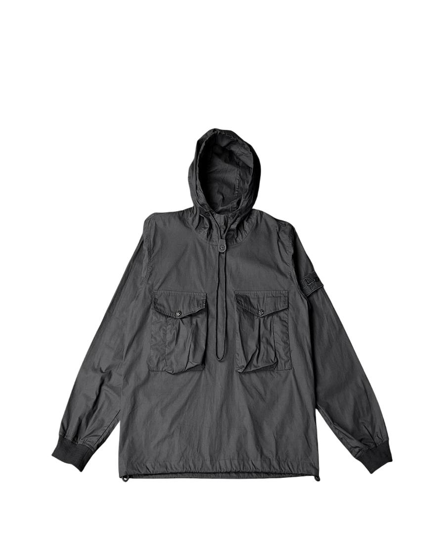639F2 Ghost Piece Anorak Cotton Nylon Tela Black SI0138-BK