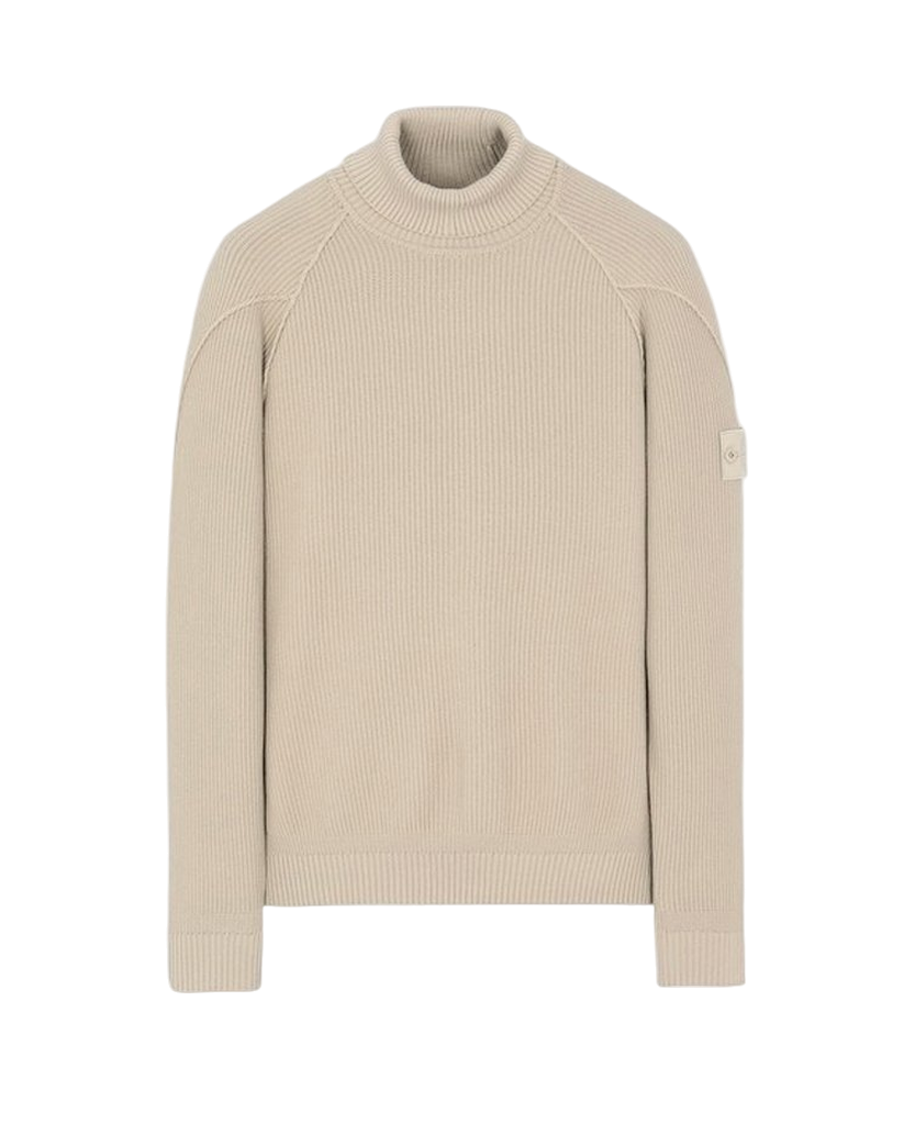 Ghost Piece Wool Roll-Neck Jumper Beige SI0157-BG