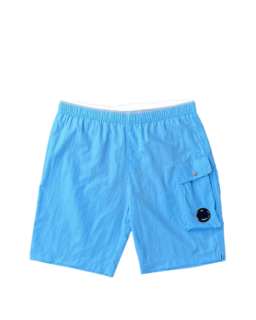 C.P. COMPANY Flatt Nylon Lens Swim Shorts Light Blue