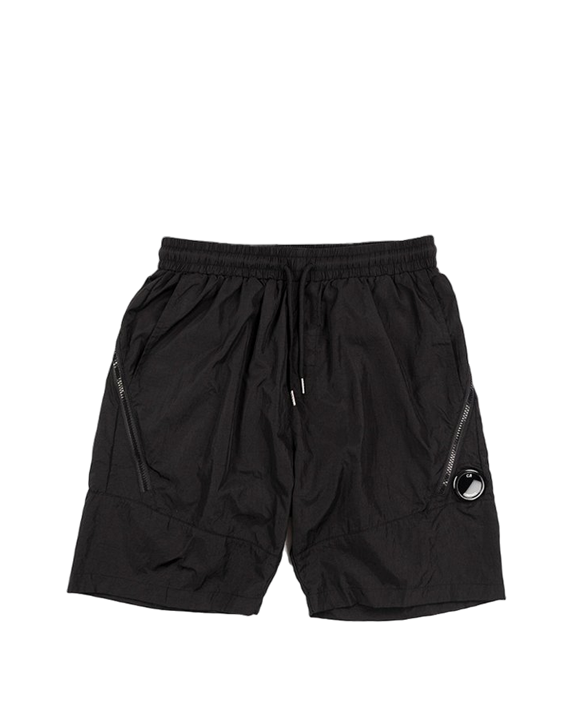 C.P. COMPANY Chrome Lens Pocket Shorts Black