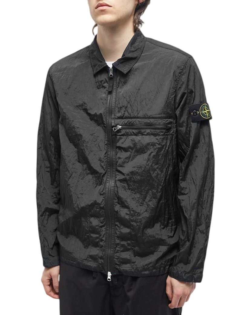 23FW Nylon Metal Shirt Jacket Black SI0313-BK