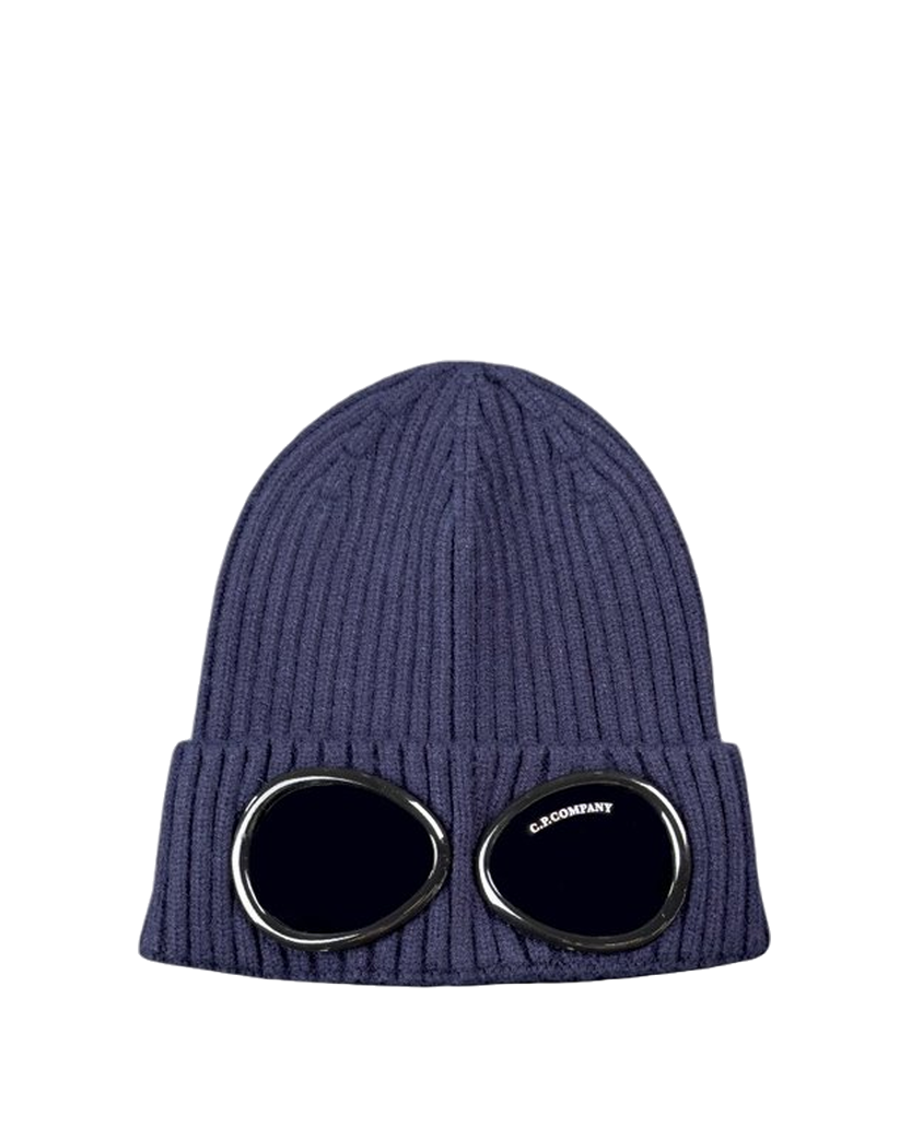 C.P. Company Goggle Beanie Navy