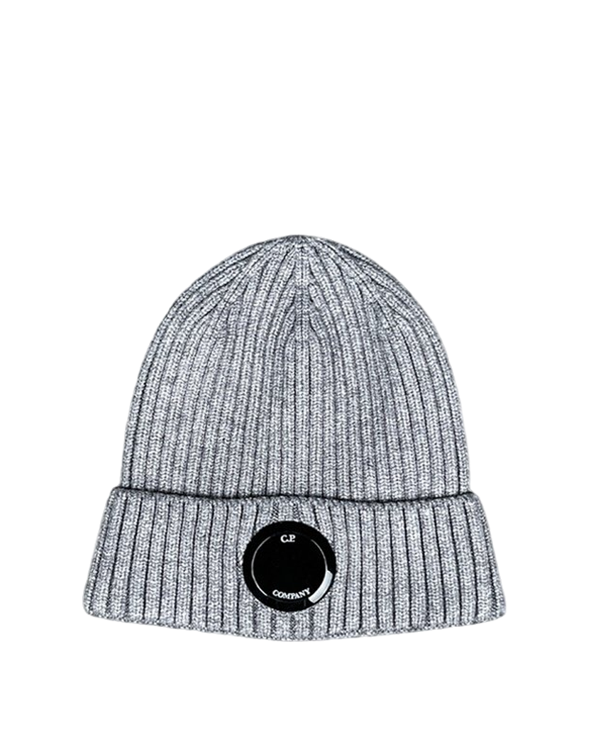 C.P. Company Lens Beanie Gray