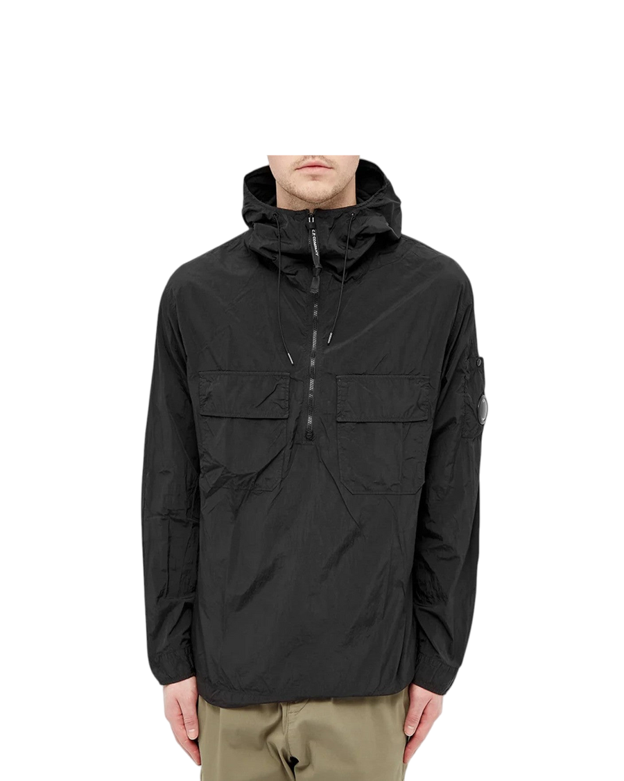 C.P. Company Nylon Arm Lens Hooded Overshirt Burnt Black