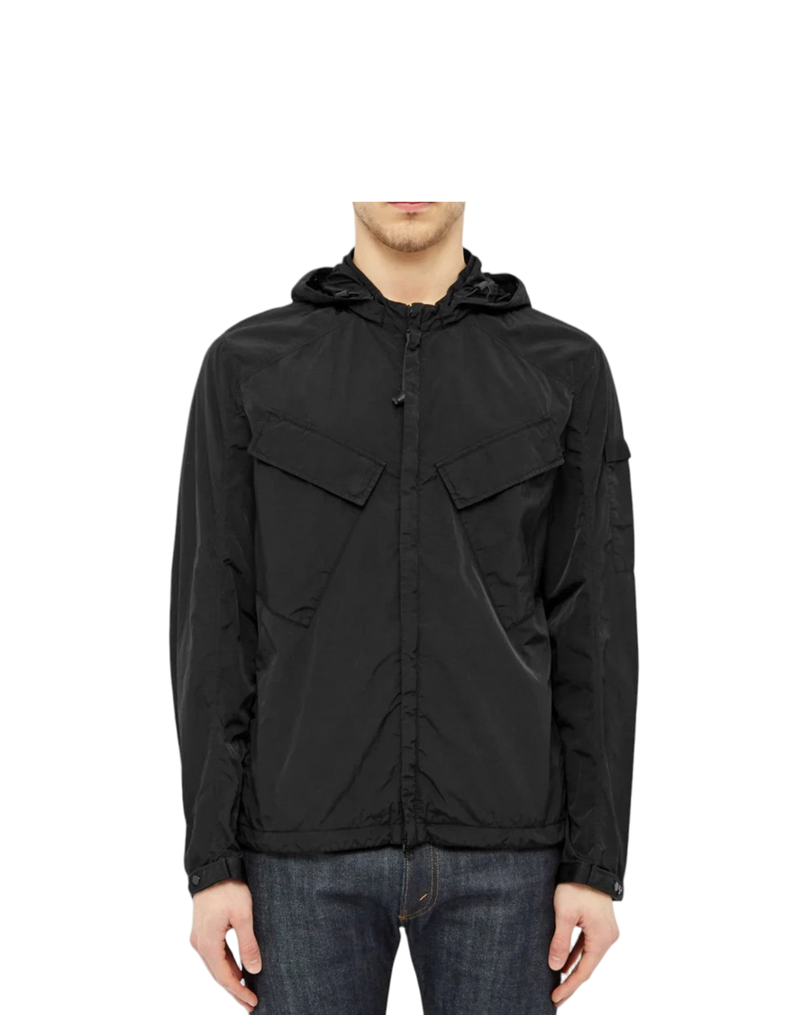 C.P. Company Hooded Google Zip Overshirt Black