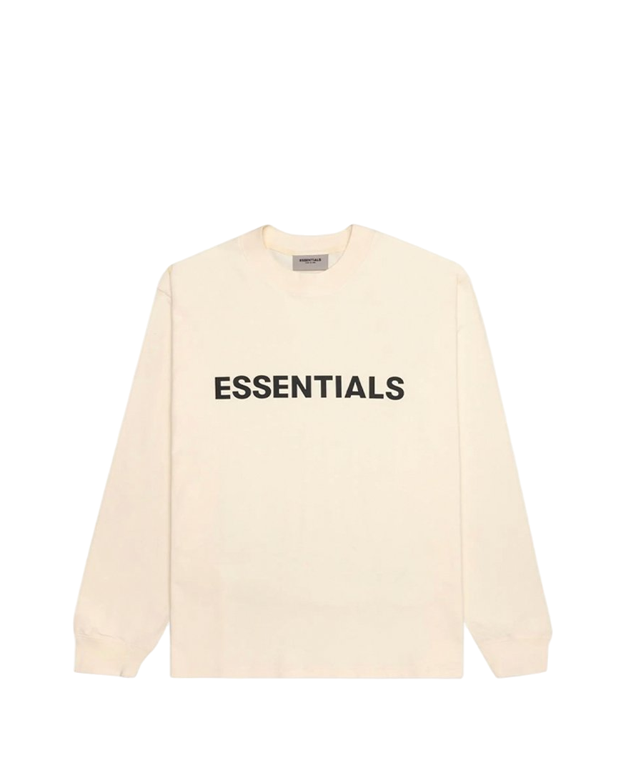 Fear Of God Essentials Front Logo long sleeve Buttercream