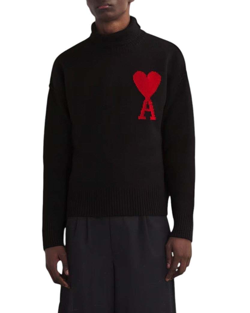 AMI Paris Ami de Coeur jumper Black