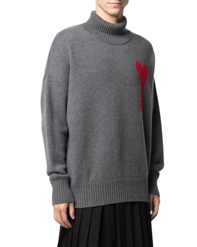 AMI Paris Ami de Coeur jumper Grey