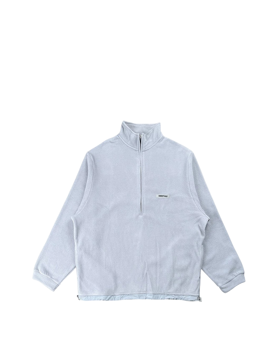 Fear of God Essentials Polar Fleece Half-Zip Sweater Grey