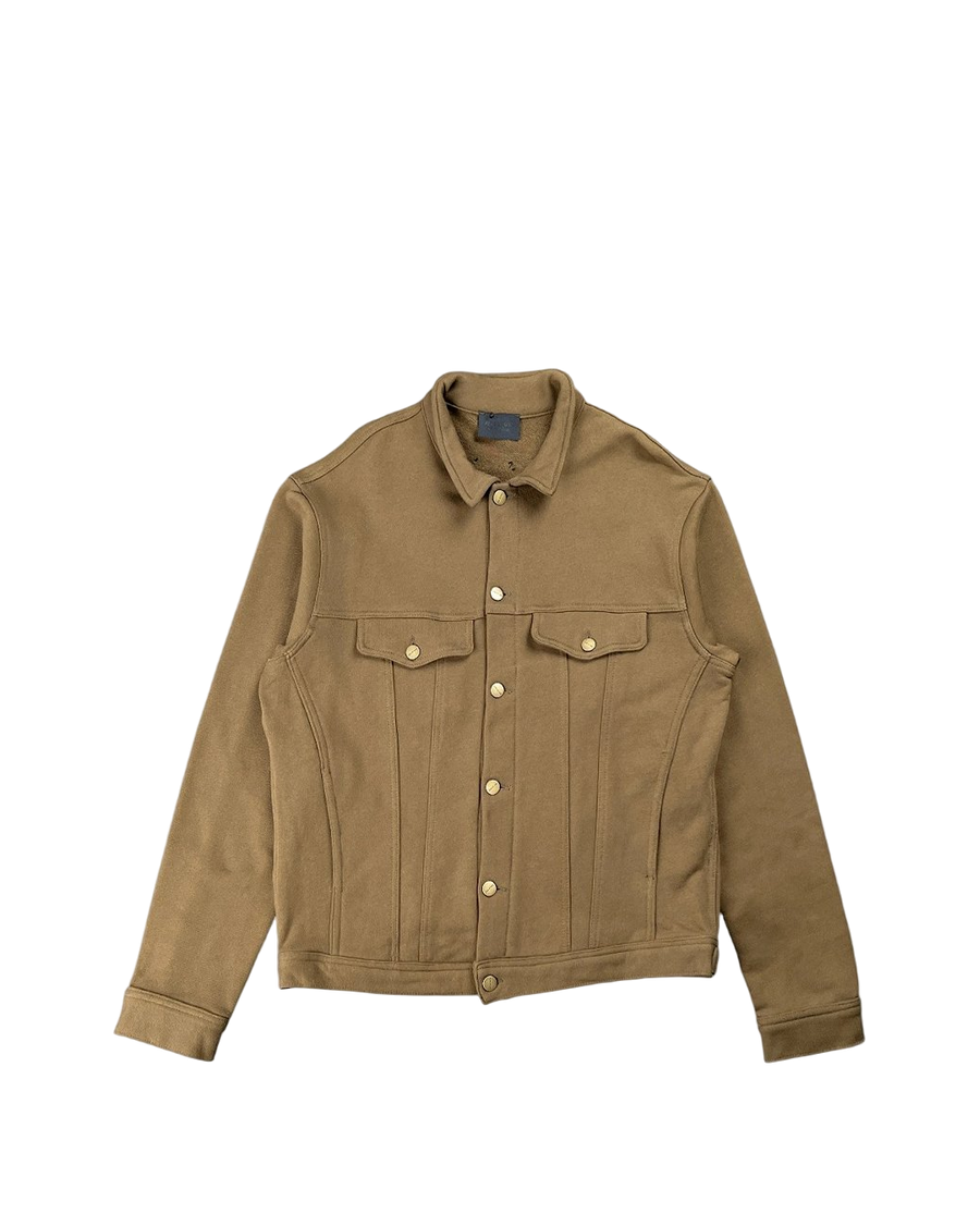 Fear Of God Fleece Trucker Jacket Dark Brown