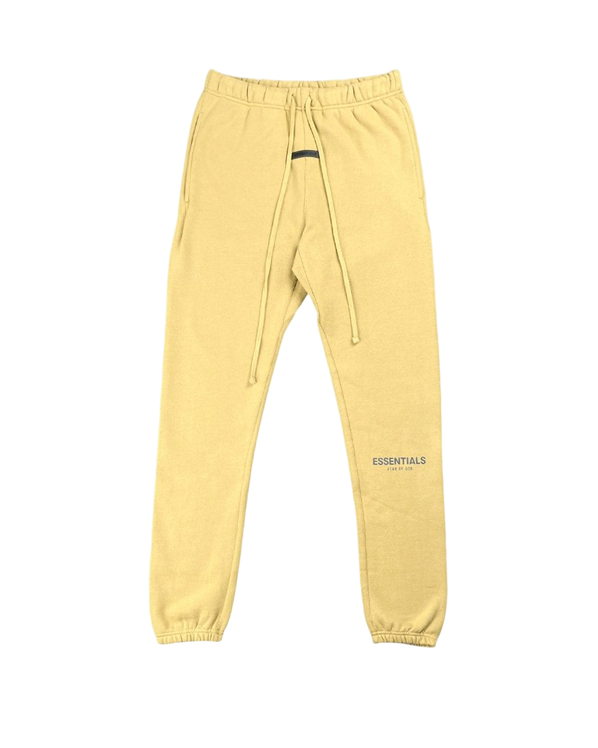 Fear Of God Essentials Tapered Cotton-Blend Jersey Sweatpants Amber