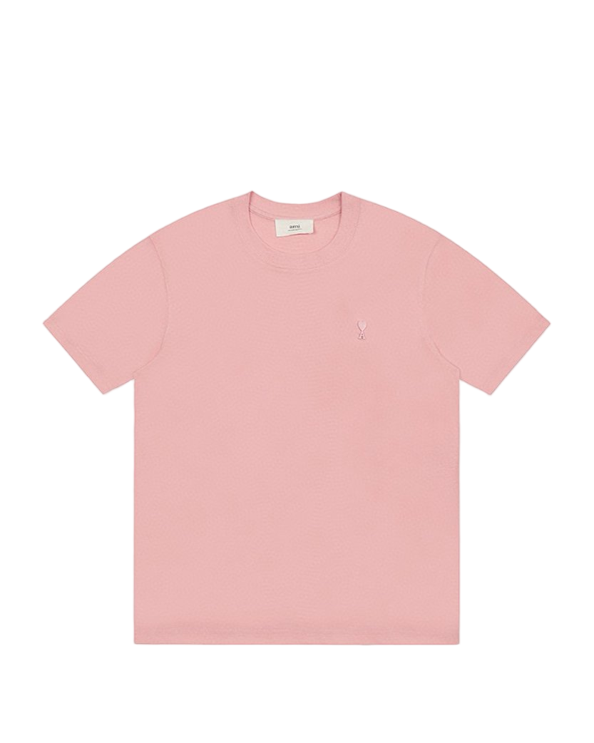 AMI Paris Ami De Coeur Tonal Small Heart T-Shirt Light Pink
