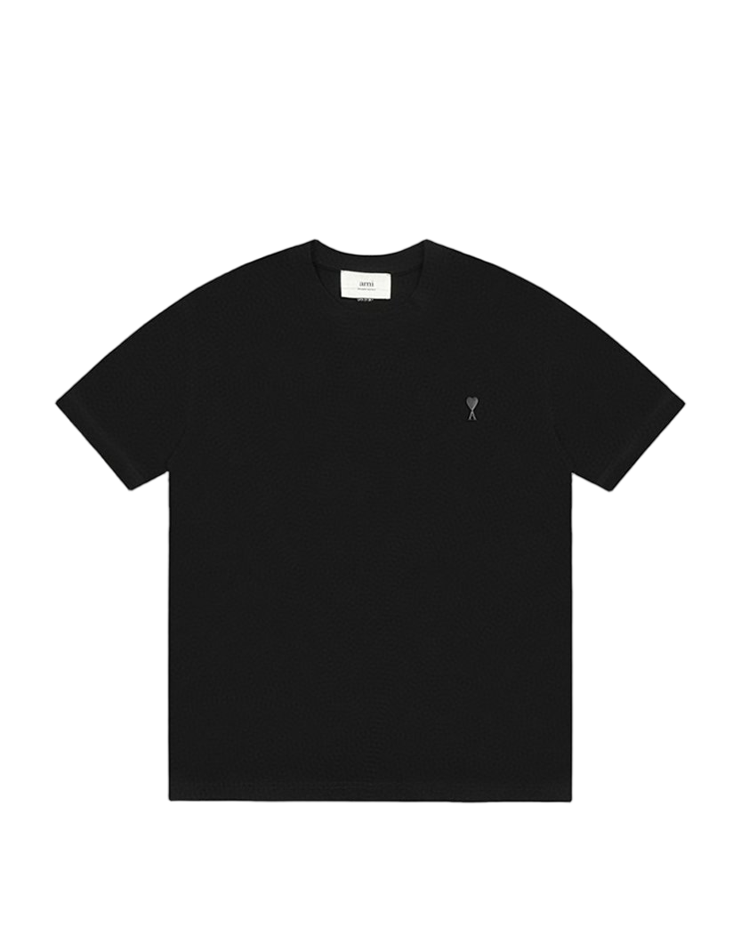AMI Paris Ami De Coeur Tonal Small Heart T-Shirt Black