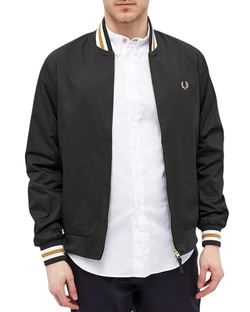 FRED PERRY TENNIS BOMBER JACKET Black
