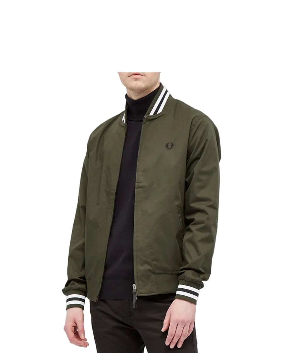 FRED PERRY TENNIS BOMBER JACKET Hunting Green