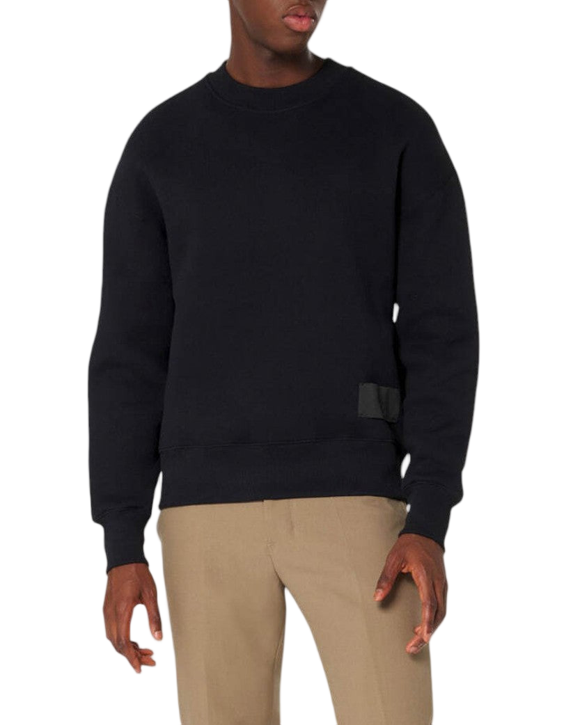 AMI Paris Sweatshirt Satin Label Black