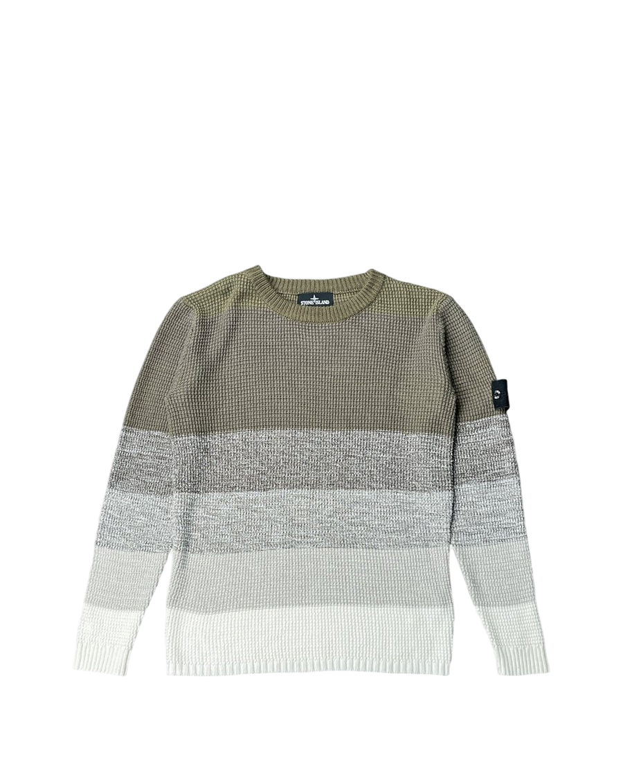 507A4 Gradient Knit Sweater Shadow Project Olive SI0127-OL