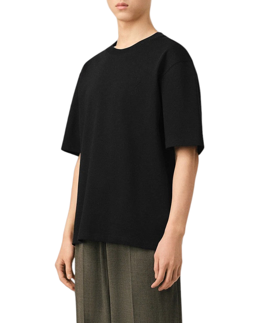 AMI Paris Ami De Coeur Embossed Heart T-Shirt Black