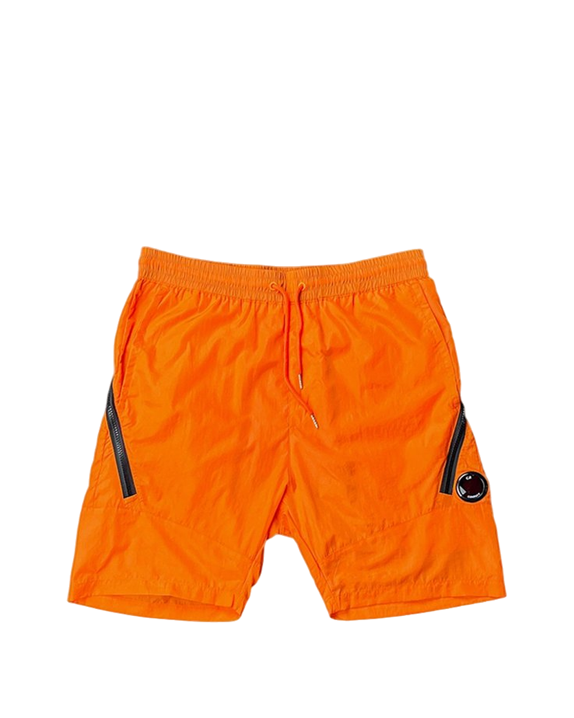 C.P. COMPANY Chrome Lens Pocket Shorts Orange
