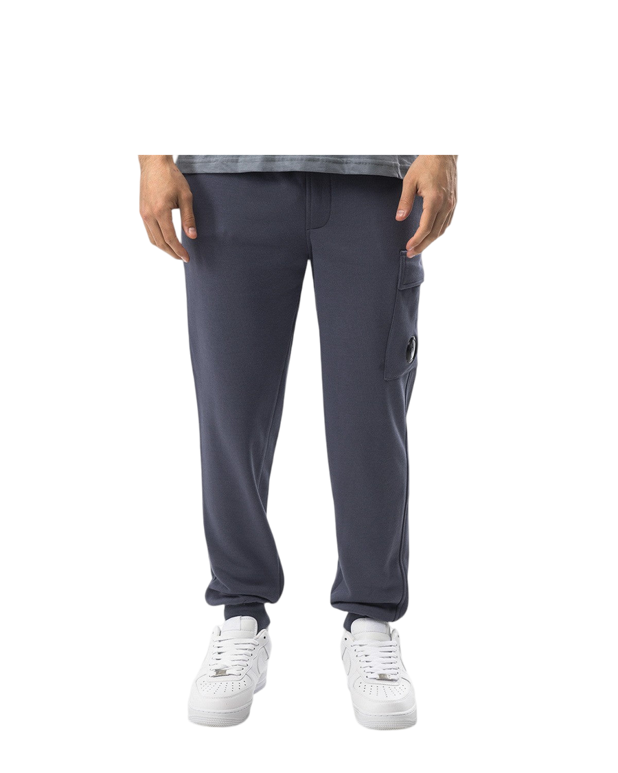 C.P. Company Diagonal Raised Fleece Lens Sweat Pants Avio Blue