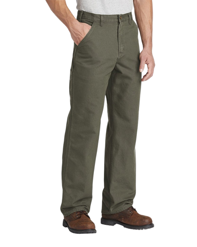Carhartt WIP B11 Washed Duck Work Dungaree Moss