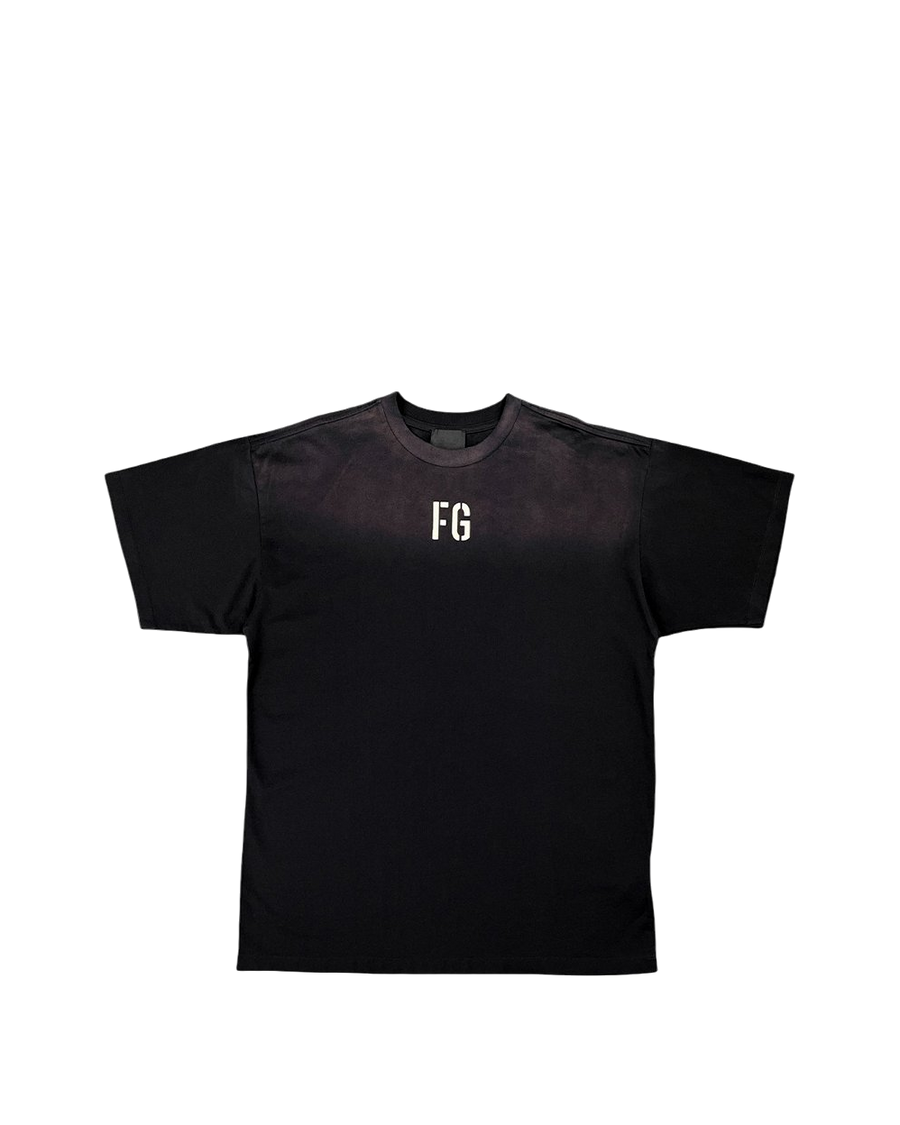 Fear Of God Felted 'FG' T-Shirt Black/White