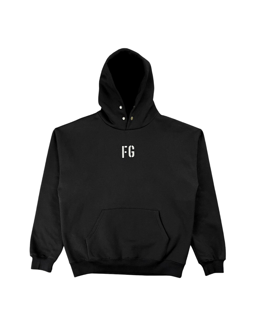 Fear Of God "FG" Vintage Hoodie Concrete Black