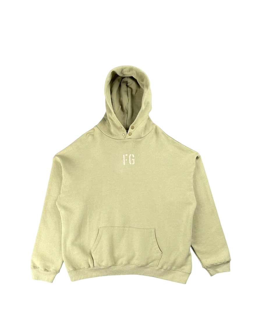 Fear Of God "FG" Vintage Hoodie Concrete Olive