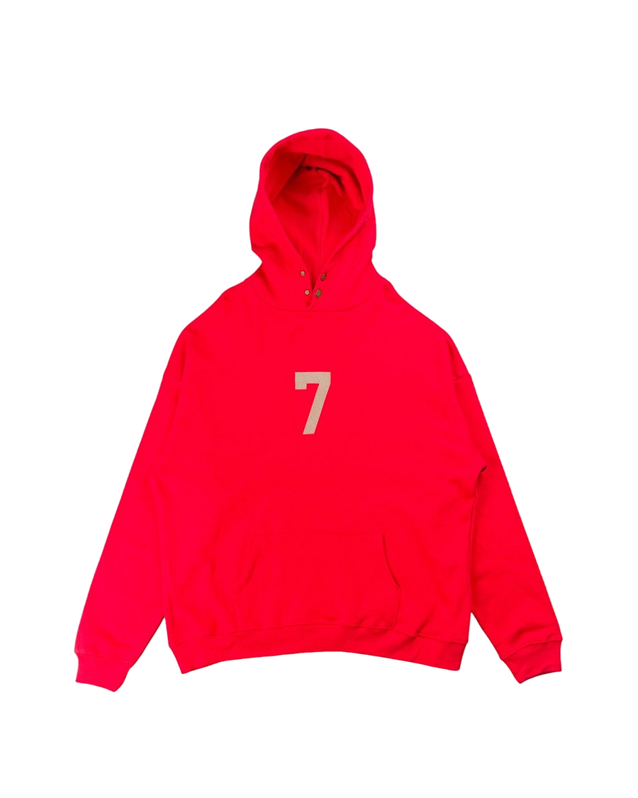 Fear Of God '7' Hoodie Red