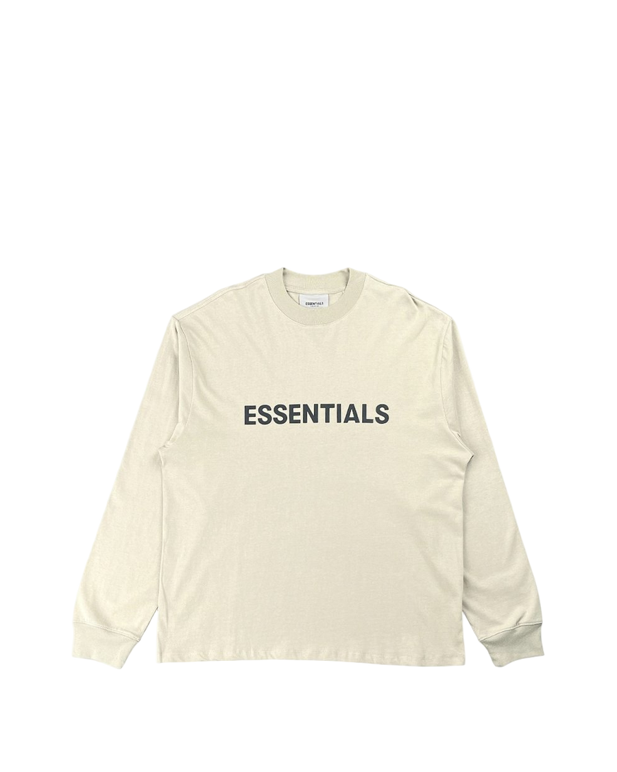 Fear Of God Essentials Front Logo long sleeve Taupe