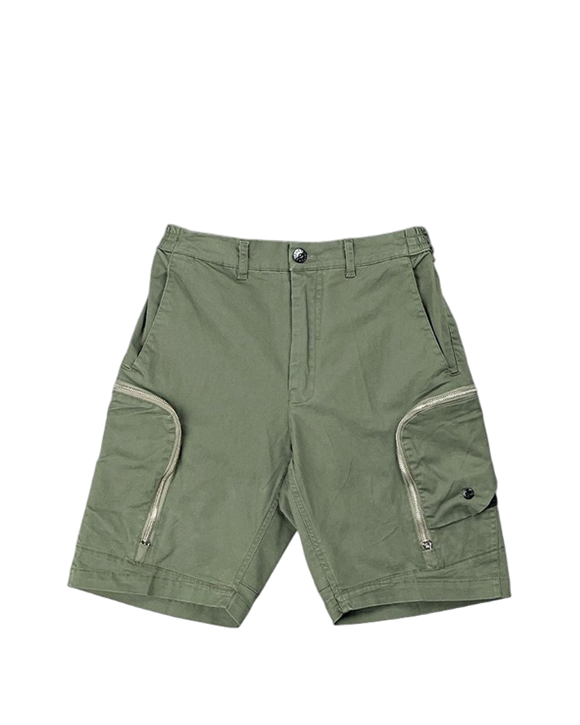 L0208 Shadow Project Zip Cargo Shorts Olive SI0173-OL