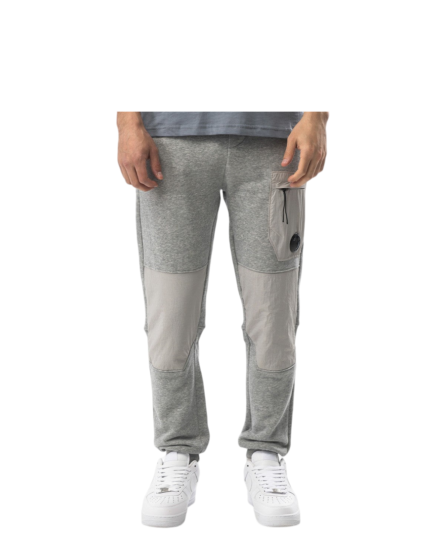 C.P. Company Diagonal Fleece Mixed Utility Pants Grey