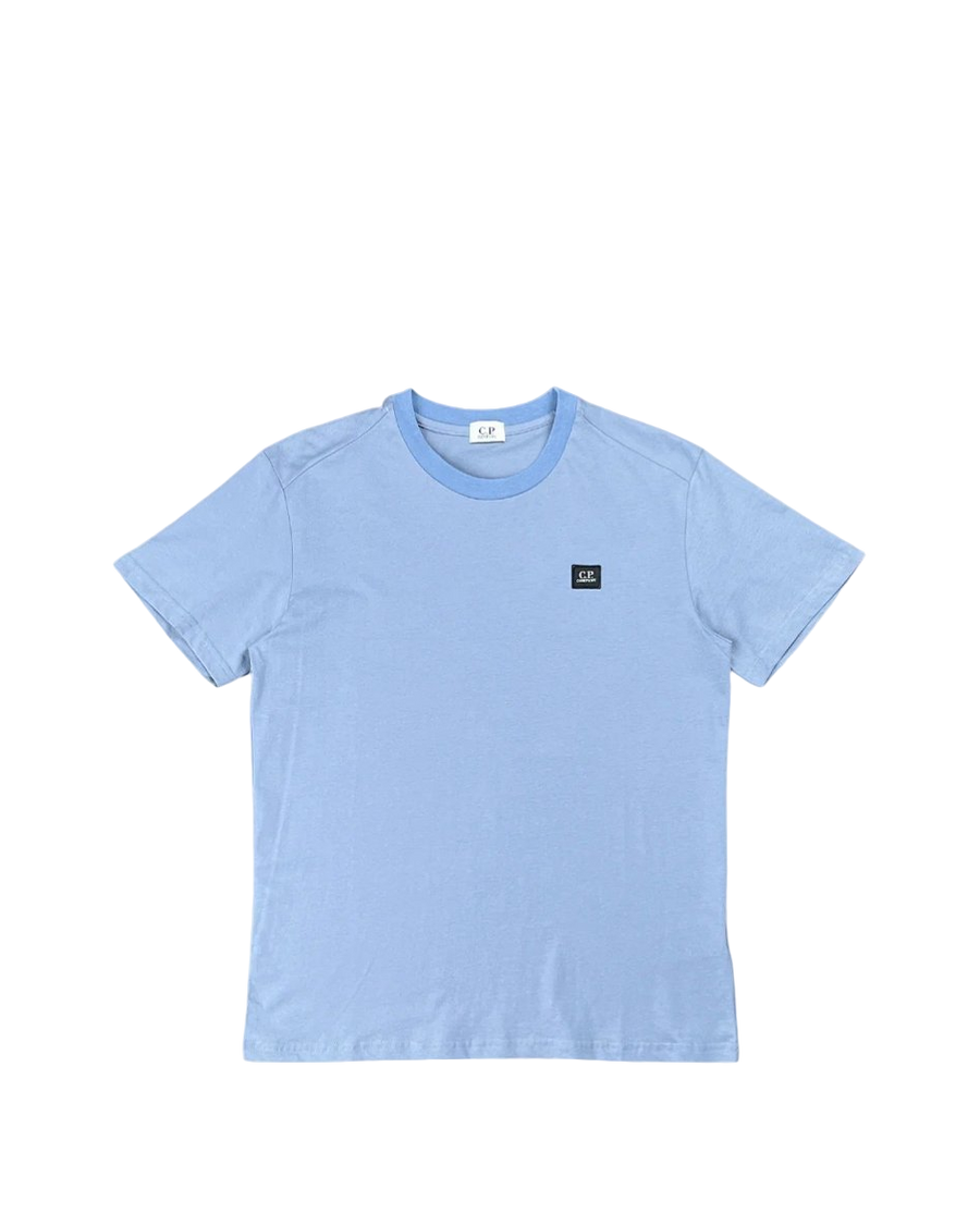 C.P. COMPANY Jersey Small Label T-shirt Avio Blue