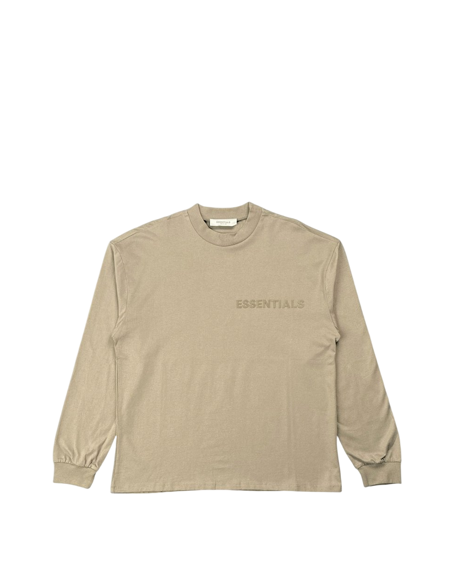 Fear Of God Essentials Cotton Jersey Long Sleeve Brown