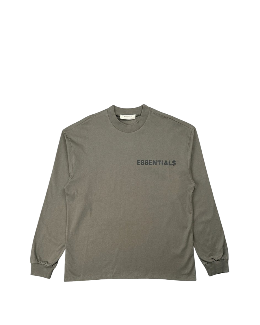 Fear Of God Essentials Cotton Jersey Long Sleeve Dark Brown