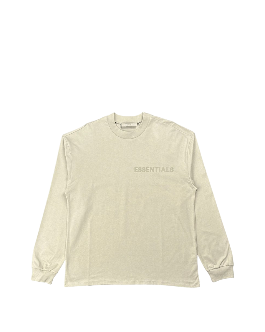 Fear Of God Essentials Cotton Jersey Long Sleeve Smoke Gray