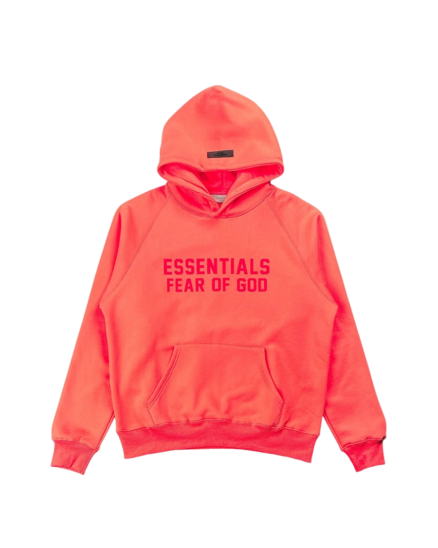 Fear Of God Essentials Hoodie Coral