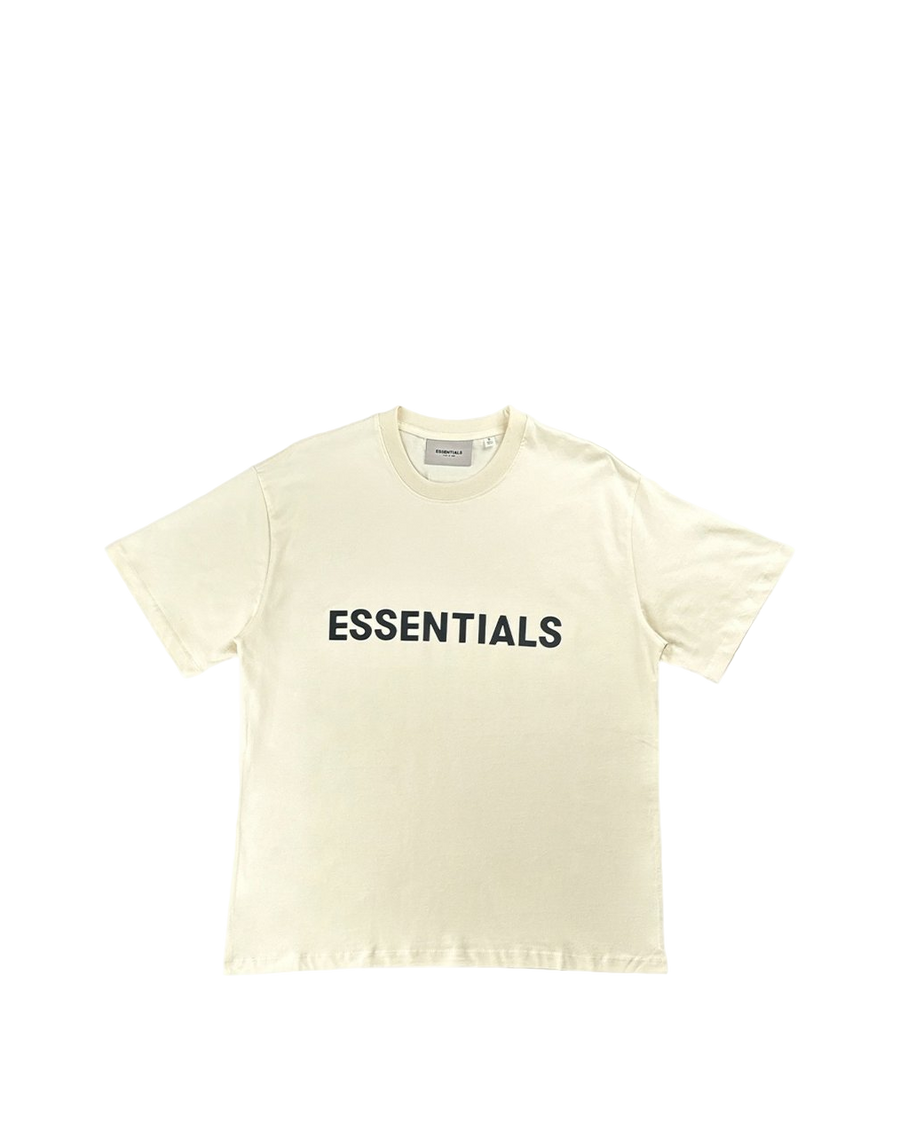 Fear Of God Essentials Front Logo T-Shirt Buttercream