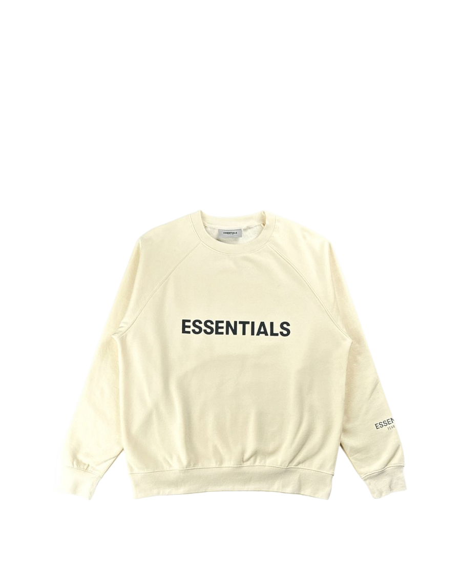 Fear Of God Essentials Crewneck Pullover Sweatshirt Buttercream