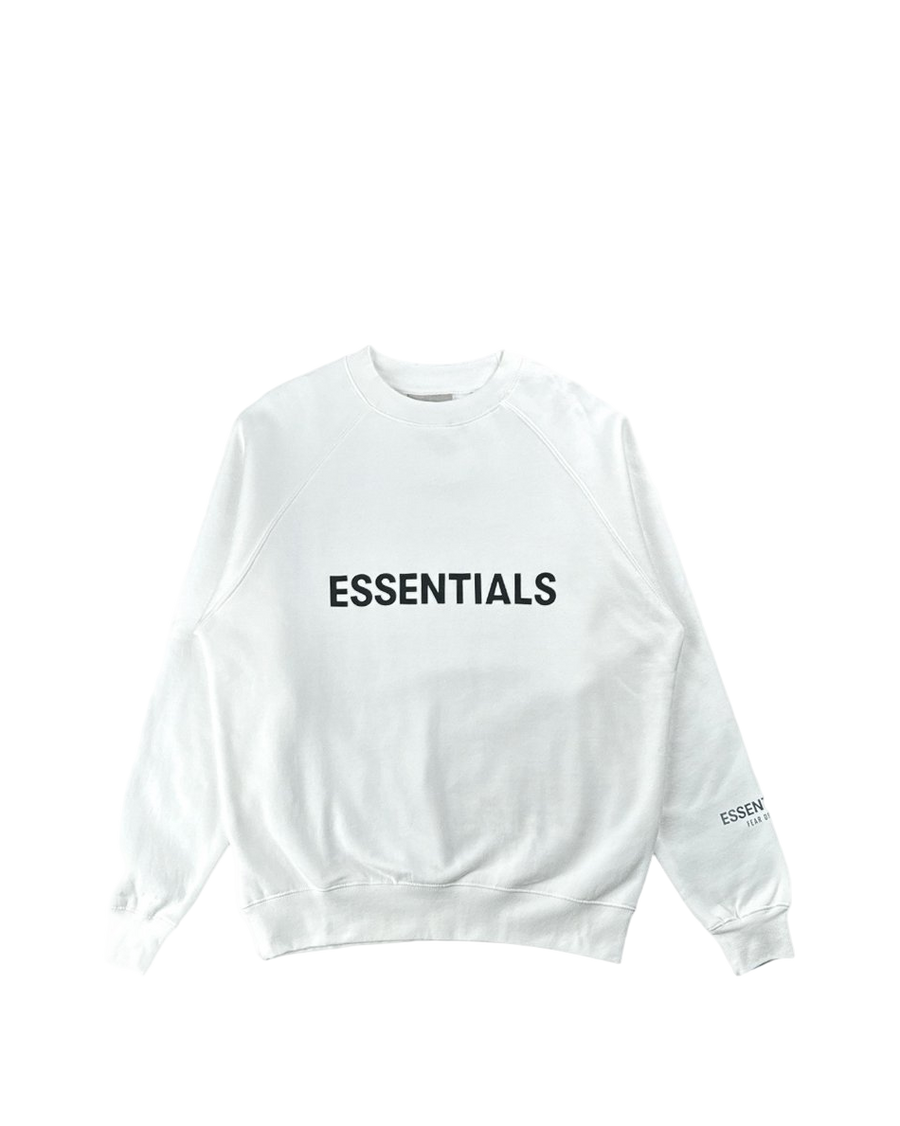 Fear Of God Essentials Crewneck Pullover Sweatshirt White