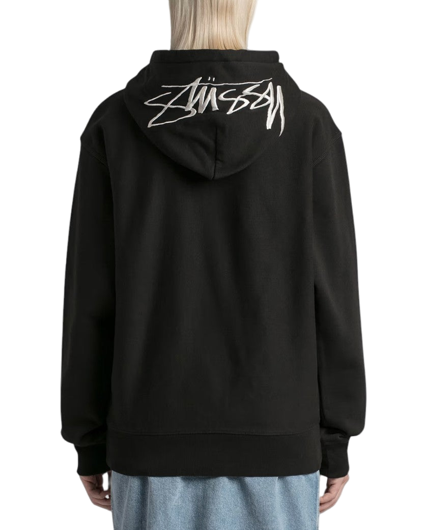 STUSSY Back Hood App Hoodie Black