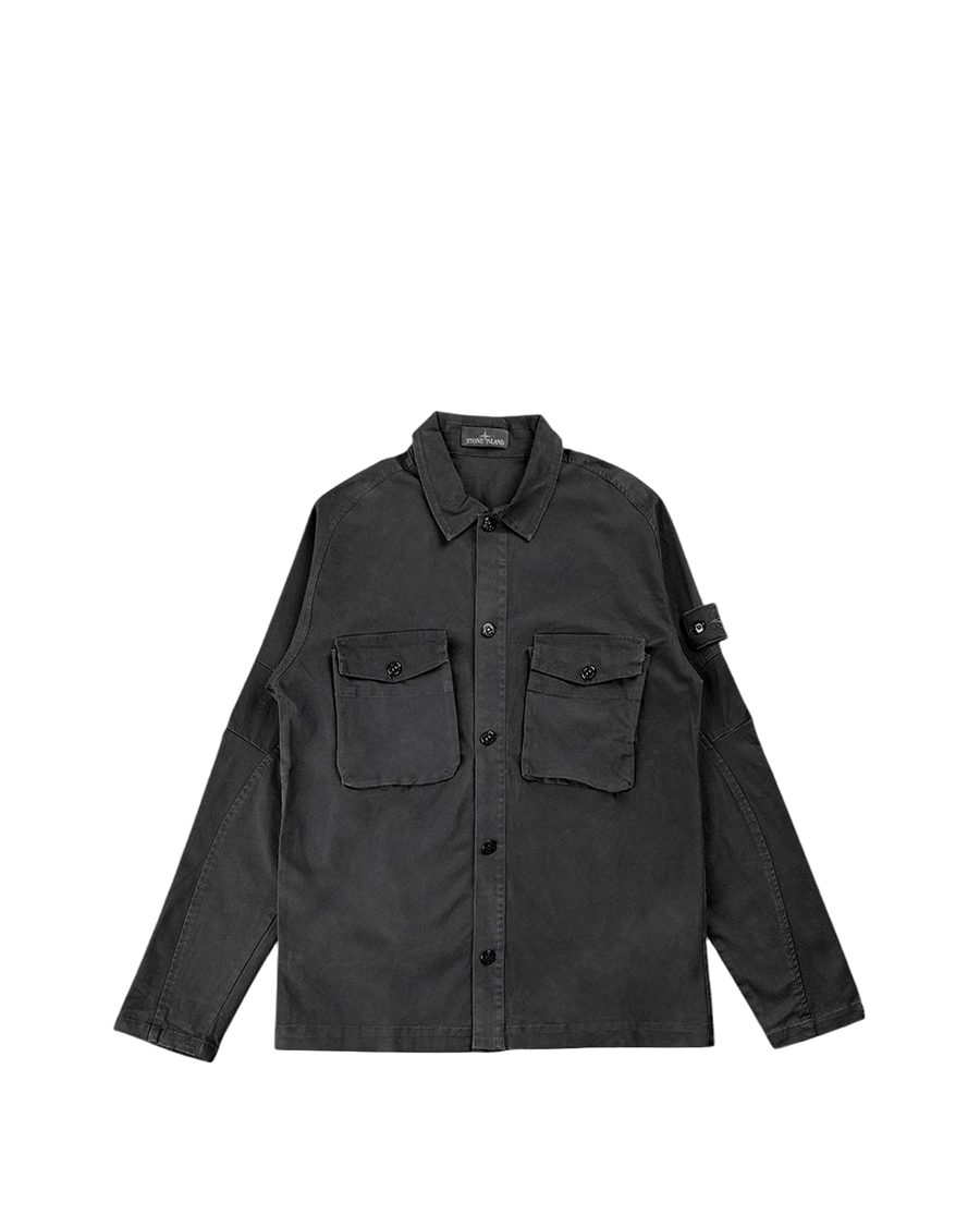 123F2 Ghost Piece Overshirt Black SI0106-BK