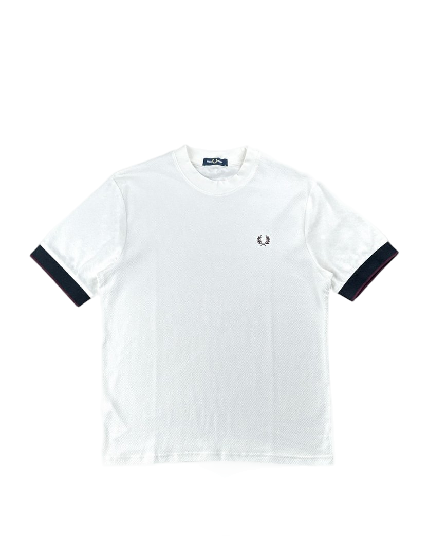 FRED PERRY CONTRAST CUFF PIQUE TEE