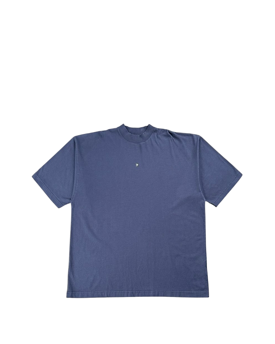Yeezy Gap Engineered By Balenciaga Logo 3/4 Sleeve Tee Navy