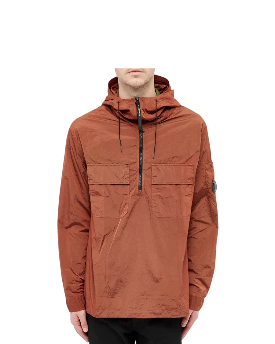 C.P. Company Nylon Arm Lens Hooded Overshirt Spicy Orange