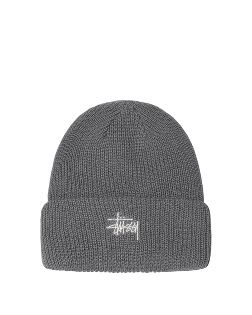 STUSSY Basic Cuff Beanie Grey