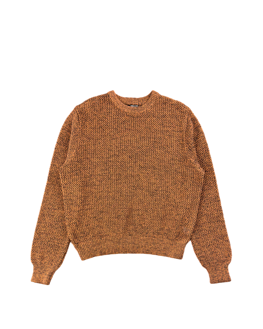 STUSSY 2 Tone Loose Gauge Sweater Brown